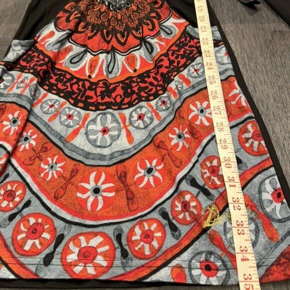 DESIGUAL MANDALA GEOMETRIC WOMEN'S DRESS SZ XS (US 2) BOHO CHIC - Picture 4 of 8